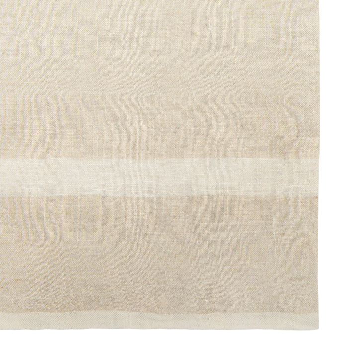 Caravan Home | Laundered Linen Natural & White Napkins.