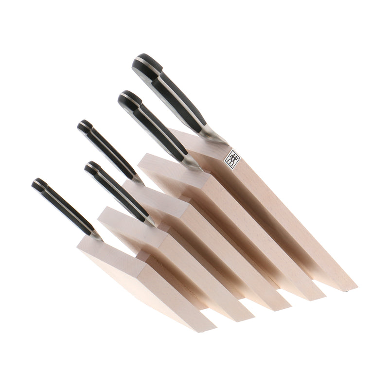 Zwilling | J.A. Henckels Italian Beechwood Magnetic Knife Blocks - Slanted White