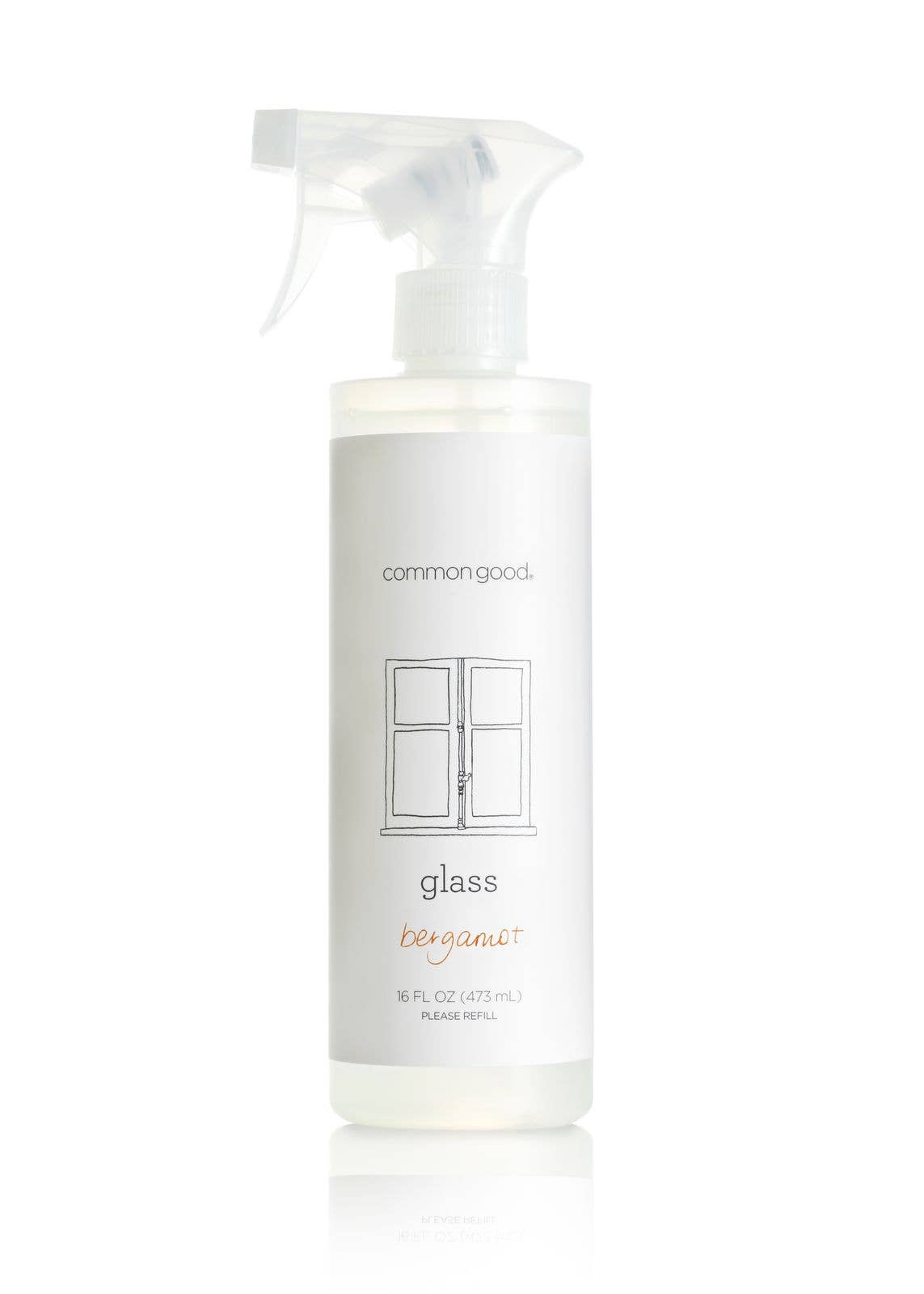 Common Good | Glass Cleaner Bottle - 16 oz Bergamot — Athens Cooks