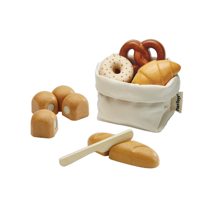 PlanToys | Wooden Pretend-Play Bread Set for Kids