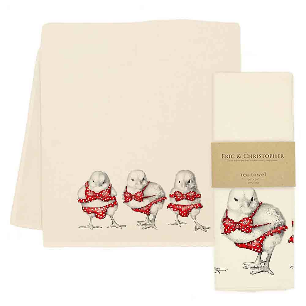 Eric & Christopher - Bikini Chicks Tea Towel — Athens Cooks