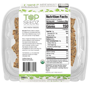 Top Seedz - Sea Salt Crackers | 5oz box displayed, highlighting crisp seed blend crackers ideal for pairing with cheese or smoked salmon.