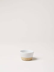 Farmhouse Pottery - Petite Silo Bowl: Single, a handcrafted ceramic bowl with a white glaze top and natural clay base, ideal for versatile kitchen use.