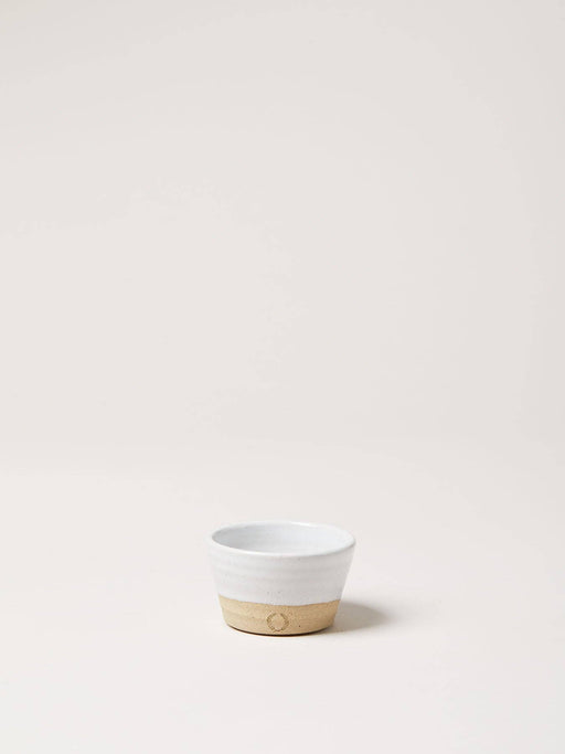 Farmhouse Pottery - Petite Silo Bowl: Single, a handcrafted ceramic bowl with a white glaze top and natural clay base, ideal for versatile kitchen use.