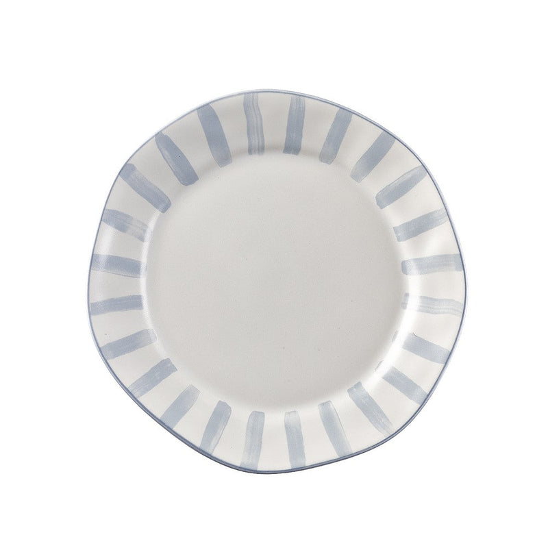 Skyros Designs | Azores Stripe Salad Plate, Blue Lagoon