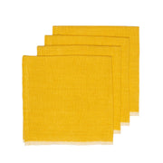 Caravan Home | Chunky Linen Mustard Napkins.
