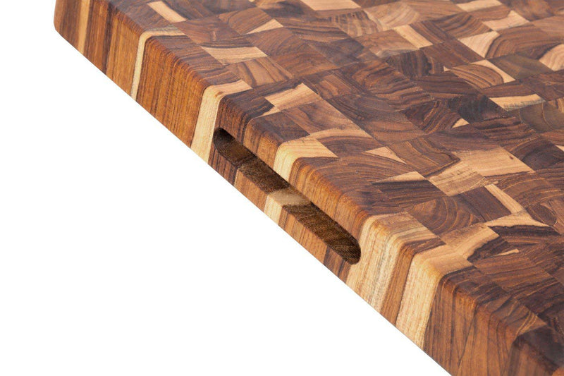 Teakhaus | Butcher Block Rectangle Cutting Board - Without Juice Canal - Medium 20 x 15 Inches