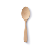 bambu® - Bamboo Serving Spoon, crafted from FSC-certified bamboo, lies flat on a white background, showcasing its smooth finish and modern design, ideal for versatile kitchen use.