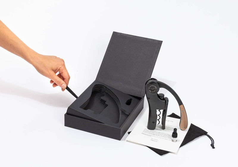 L'Atelier du Vin | Lever Wine Opener - OENO MOTION WOOD & BLACK
