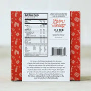 FarmSteady Pastry Tart Making Kit packaging's back, showing nutrition facts, Farm Steady branding, and marketing blurb for home bakers and small-scale farmers.