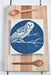 Hearth and Harrow - Organic Cotton Barn Owl Tea Towel - Navy - Bird Kitchen.