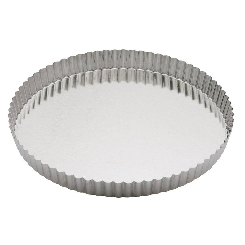 HIC - Harold Import Co. - Gobel Quiche Pan With Removable Bottom, 11in, featuring fluted sides and a removable base for easy serving and even baking.