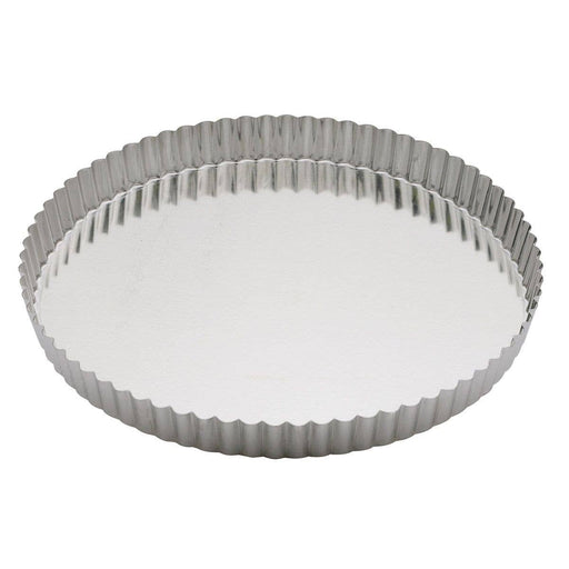 HIC - Harold Import Co. - Gobel Quiche Pan With Removable Bottom, 11in, featuring fluted sides and a removable base for easy serving and even baking.