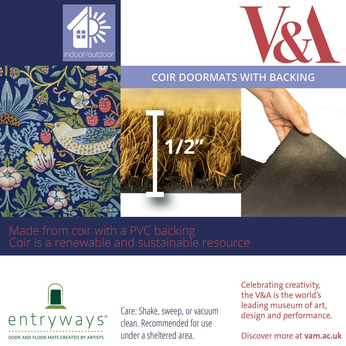 Entryways | Victoria and Albert Museum Waves Coir Doormat