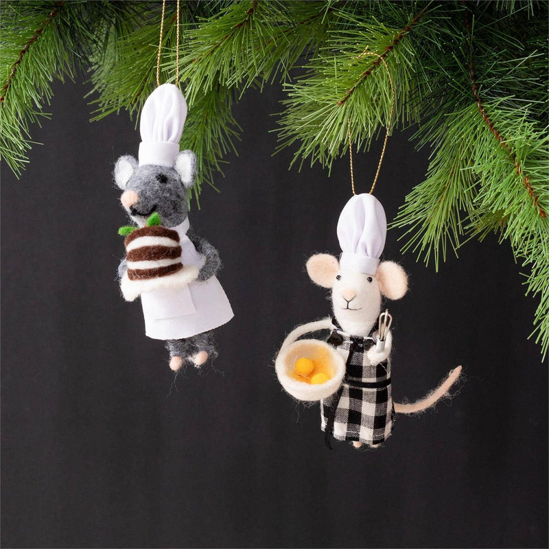 Farmhouse Pottery | Felted Breakfast Ornament, Waffle Stack