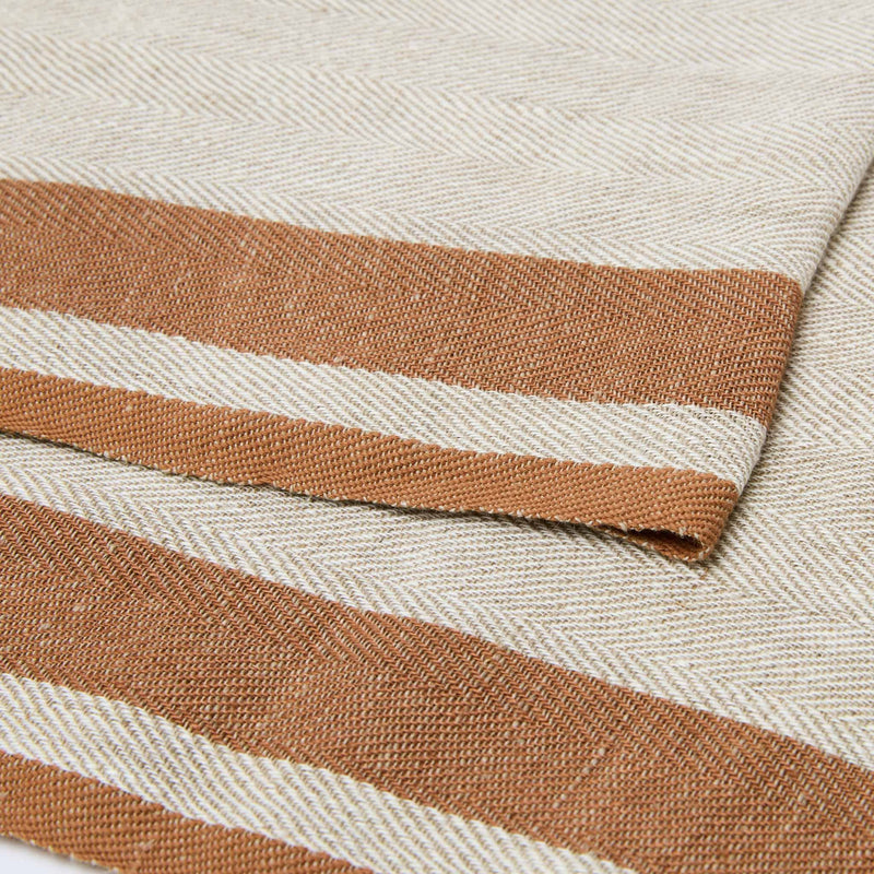Couleur Nature - Gordes Natural & Tobacco Runner: 20x72