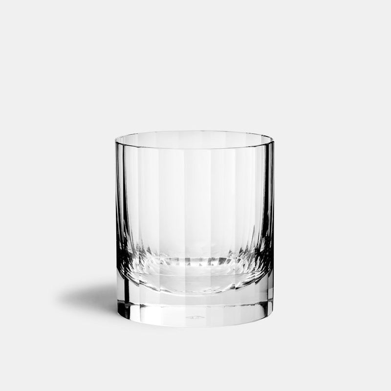 Richard Brendon | Double Old Fashioned Tumbler - Fluted: Elegant, weighty glassware for cocktail enthusiasts, ideal for Whisky on the Rocks, inspired by 1920s Art Deco style.