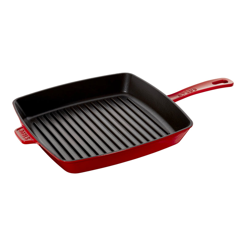 Staub | Cast Iron Square Grill Pan - Cherry