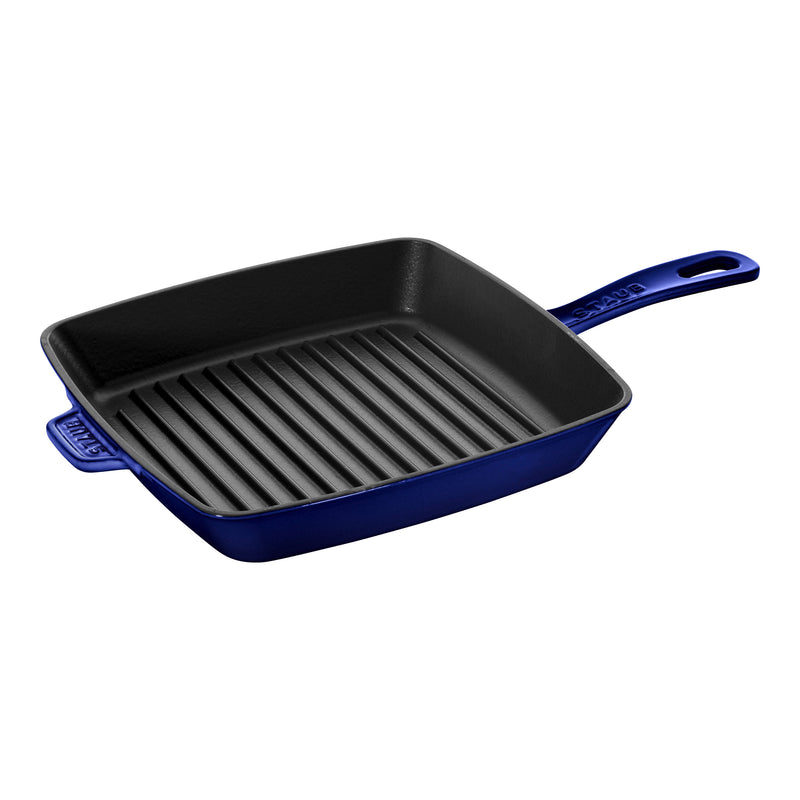 Staub | Cast Iron Square Grill Pan - Dark Blue