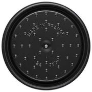 Staub | 5 Qt Deep Round Cocotte - Grenadine, ideal for large meals, showcases a tall design suitable for slow-cooking and braising, crafted from high-quality cast iron.