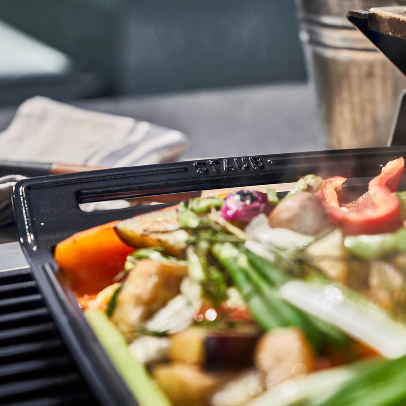 Staub | Double Burner Griddle Plancha - Black