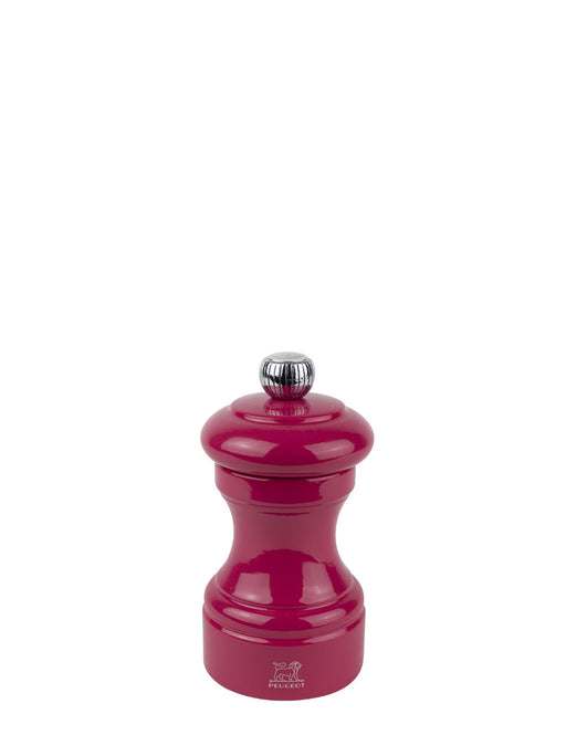 Peugeot Bistro Salt Mill in candy pink, featuring a glossy finish and ergonomic design for easy grip, ideal for enhancing your dining experience.