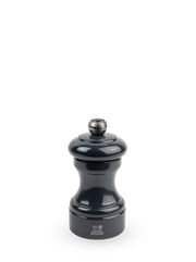 Peugeot | Bistro Pepper Mill 4 Inches, Slate Grey, featuring an elegant design with adjustable grind size, ideal for enhancing kitchen table settings.