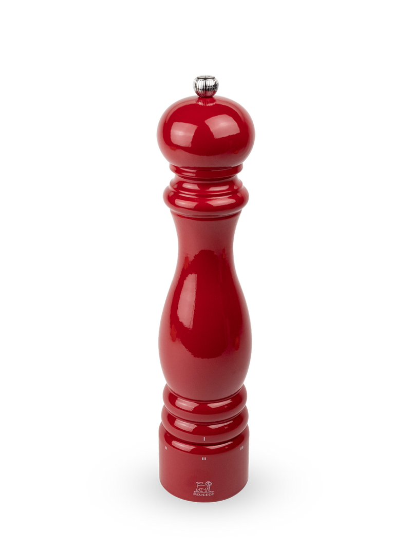 Peugeot | Paris Chef u'Select Passion Red Pepper Mill, 12 inches, featuring a classic design with adjustable grind settings, perfect for enhancing kitchen or dining experiences.