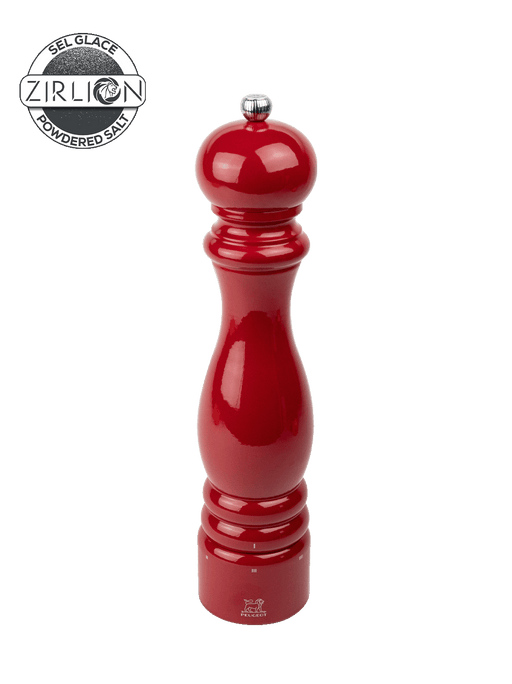 Peugeot | Paris u'Select Wooden Salt Mill, Passion Red, features a classic design with a precision grind system, perfect for enhancing your culinary creations.
