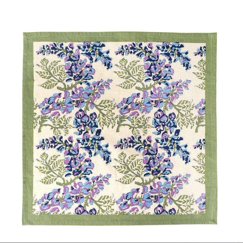 Couleur Nature | Wisteria Blue & Green Napkins