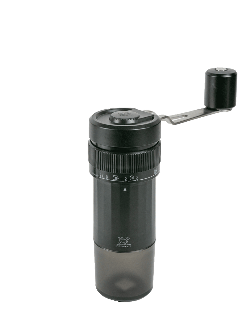 Peugeot | Presto Coffee Mill, 8 inches, manual grinder with adjustable burr for espresso, filter, piston, or cold brew. Compact design ideal for home or travel.