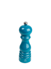 Peugeot | Paris u'Select Pacific Blue Lacquered Pepper Mill, 7 inches, featuring a glossy finish with a metal adjustment knob, designed for optimal peppercorn grinding.