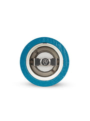 Peugeot | Paris u'Select Pacific Blue Lacquered Salt Mill, 7 inches, features a Zirconia mechanism for fine salt grinding, highlighted by a distinctive blue finish.