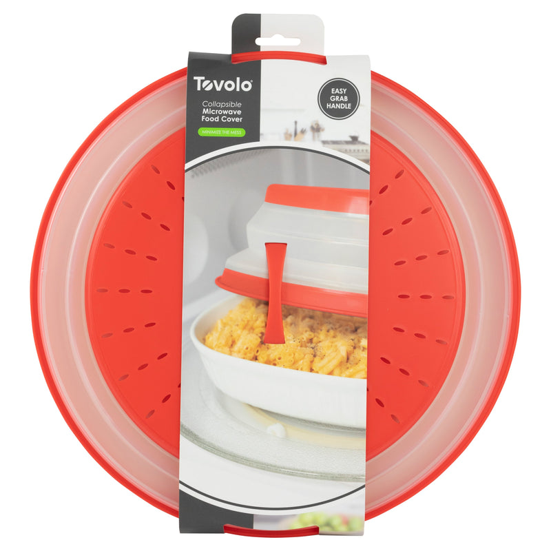 Tovolo | Medium Collapsible Microwave Food Cover, Charcoal