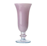 Arte Italica & Crown Linen Designs - Rialto Flute: Soft Pink, a finely crafted, mouth-blown glass with a marbled swirl, ideal for elegant drinkware collections.