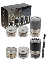 Peugeot | 1874 Manual Wooden Salt Mill Patinated, 4 inches