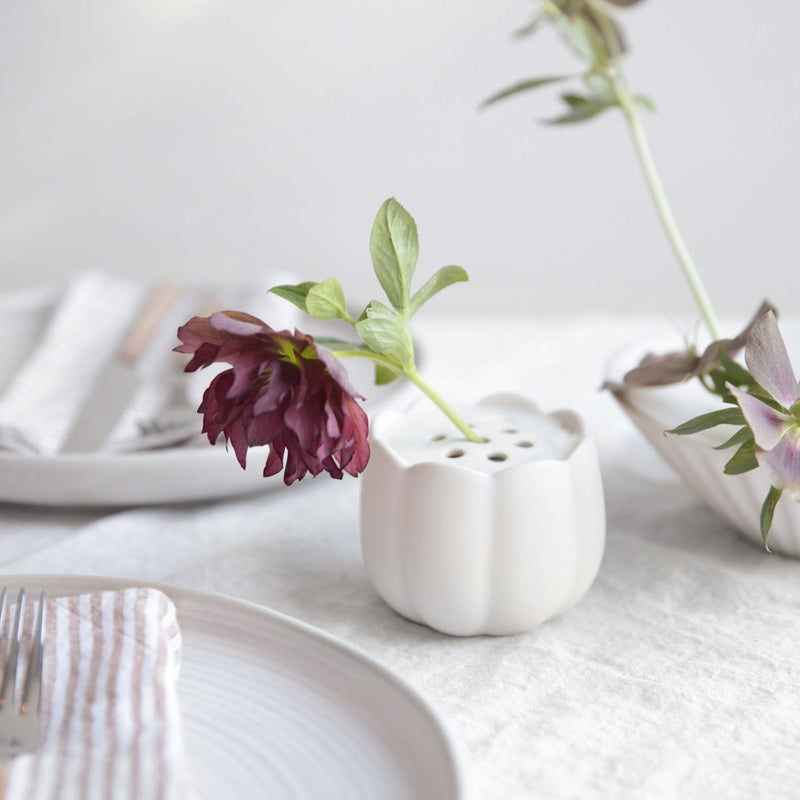 The Floral Society | Ceramic Flower Frog Vase, Small