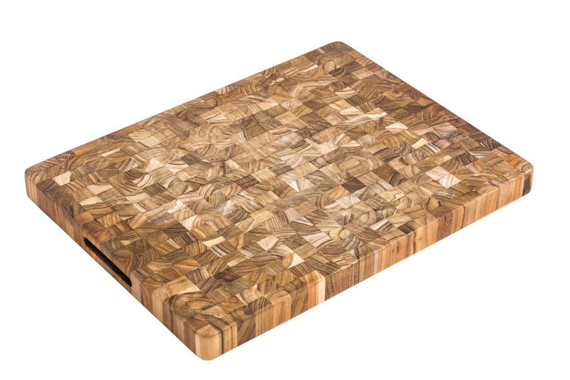 Teakhaus | Butcher Block Rectangle Cutting Board - Without Juice Canal - Medium 20 x 15 Inches