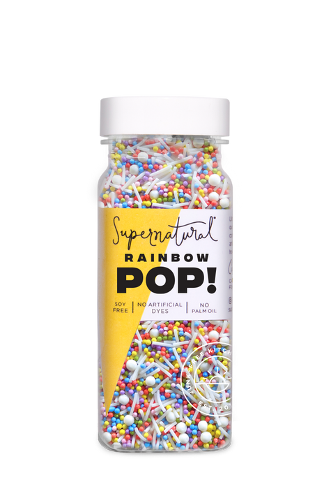 Supernatural | Dye-Free Rainbow Pop! Nonpareil Sprinkles