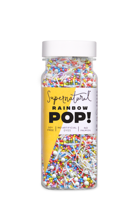 Supernatural | Dye-Free Rainbow Pop! Nonpareil Sprinkles.