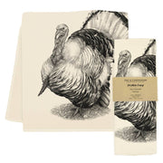 Eric & Christopher - *NEW* Turkey Tea Towel - Dexter, featuring a detailed turkey illustration, winner of the 2023 Pet Photo Contest, made from 100% cotton.