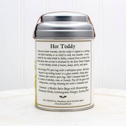 Oliver Pluff & Company - Lemon Ginger Hot Toddy Kit: Metal canister with brewing instructions and ingredients for a soothing winter drink. Includes spice bags, cinnamon sticks, lemongrass, ginger, lemon peel.