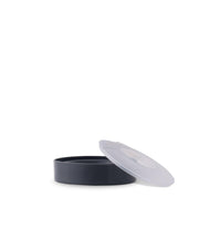 W&P Silicone Reusable Popcorn Popper - Charcoal, Standard size, shown with a collapsible silicone bowl and lid for measuring, offering 9 cups of microwave popcorn.