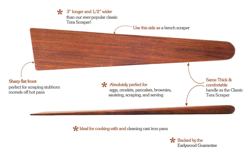 Earlywood - Big Tera Scraper: Hard Maple