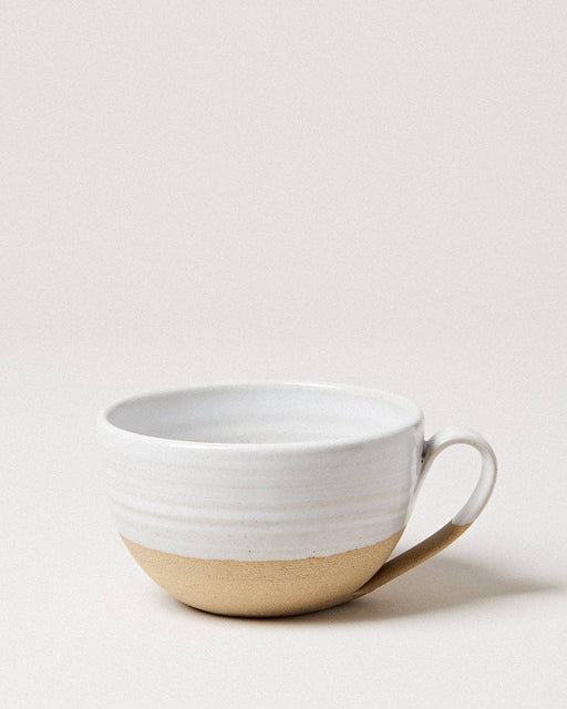 Farmhouse Pottery - Pantry Mug: Large, featuring a two-tone ceramic design with a small handle, suitable for oven use and culinary creations.