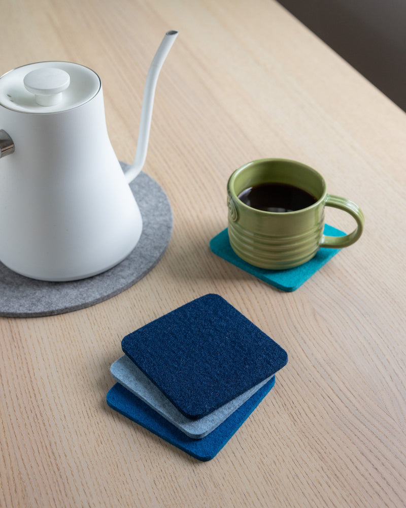 Graf Lantz | Bierfilzl Merino Wool Square Coaster Multi 4 Pack
