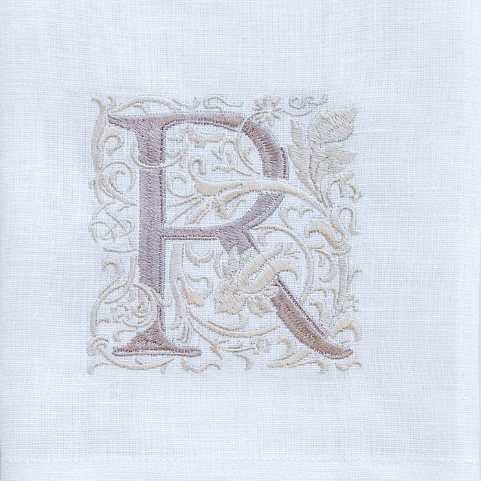 Crown Linen Designs | Monogram Linen Towel.