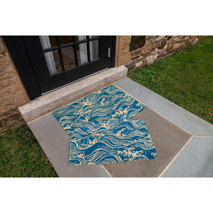 Entryways | Victoria and Albert Museum Waves Coir Doormat.