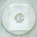 Crown Linen Designs | Vintage Vine Monogram Tri-Fold Napkin.