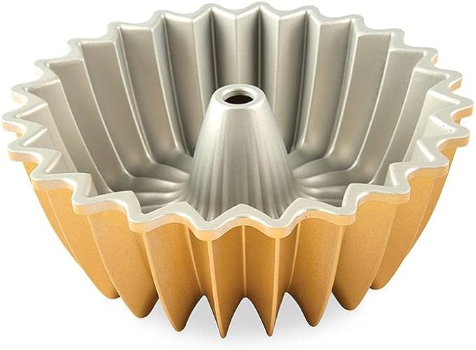 Nordic Ware | Brilliance 5 Cup Bundt pan, crafted from cast aluminum, showcasing intricate cake details and a nonstick finish for easy release and cleanup.